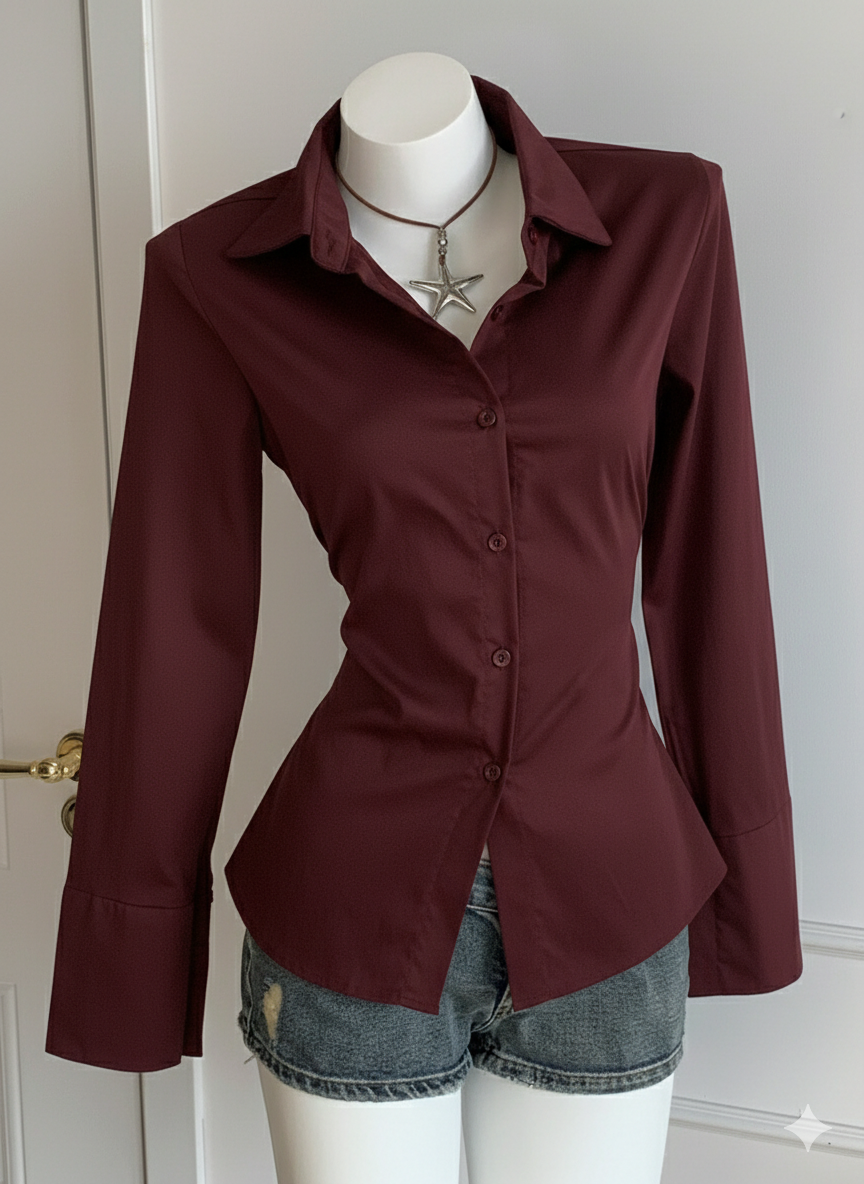 Fitted Button-Down Shirt