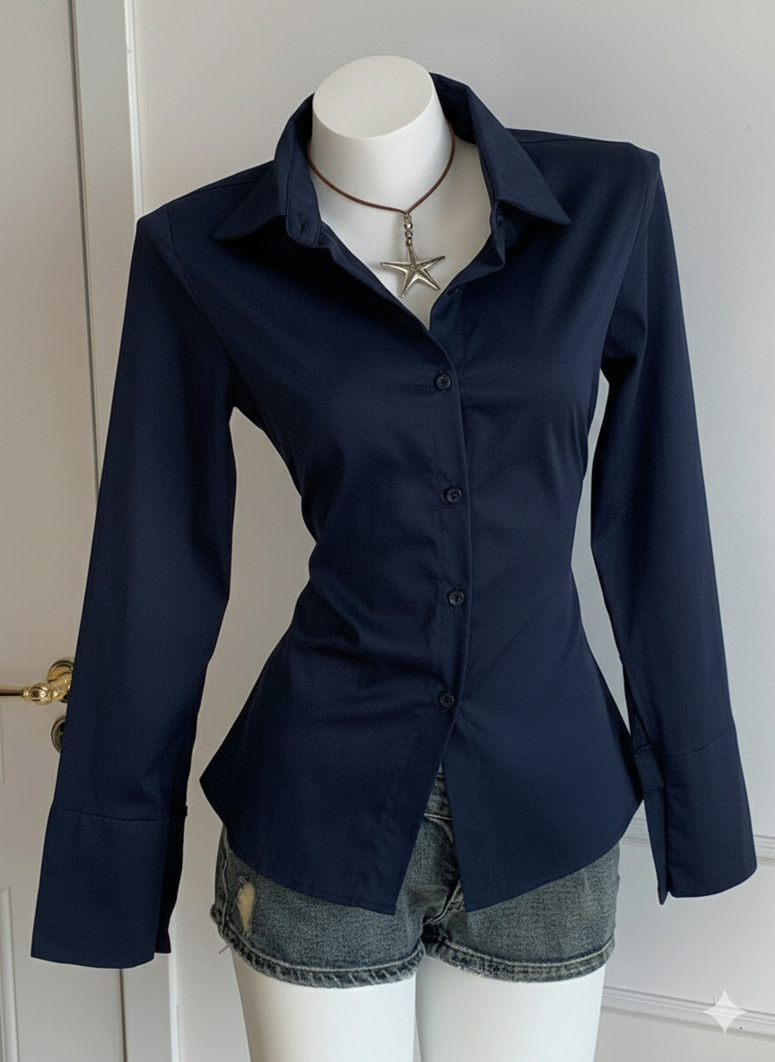 Fitted Button-Down Shirt