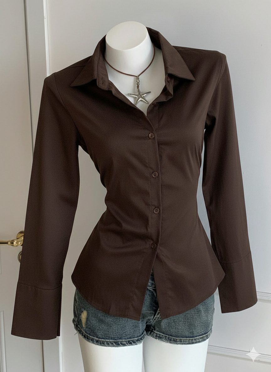 Fitted Button-Down Shirt