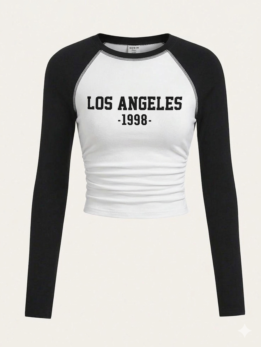 Round Neck Raglan Tee – Full Sleeve (Los Angeles)