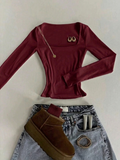 Square Neck Top – Full Sleeve