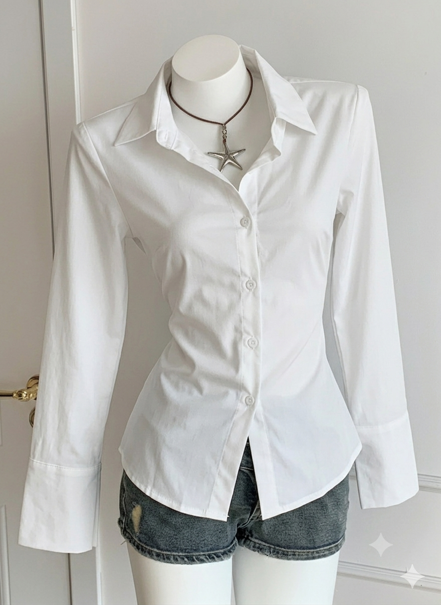 Fitted Button-Down Shirt