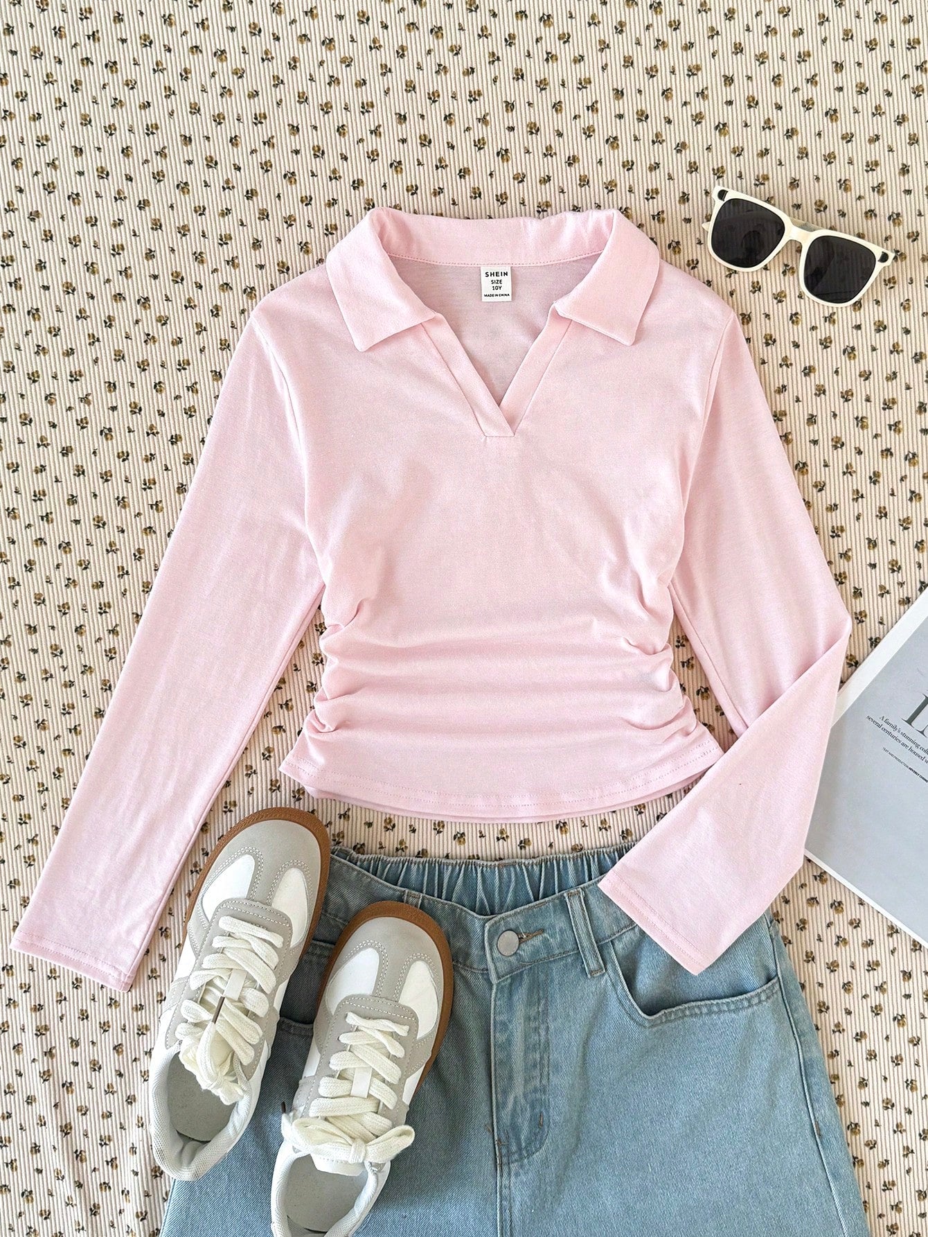 V-Neck Polo Full Sleeve Top