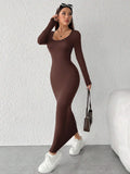 Round Neck Bodycon Dress – Full Sleeve