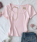 Square Neck Top – Half Sleeve