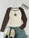 Round Neck Raglan Tee – Full Sleeve (Star)