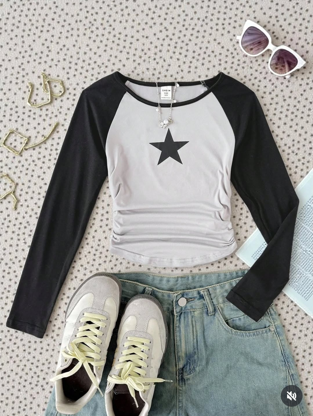 Round Neck Raglan Tee – Full Sleeve (Star)