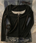 Lace Henley 4.0 Full Sleeve Top