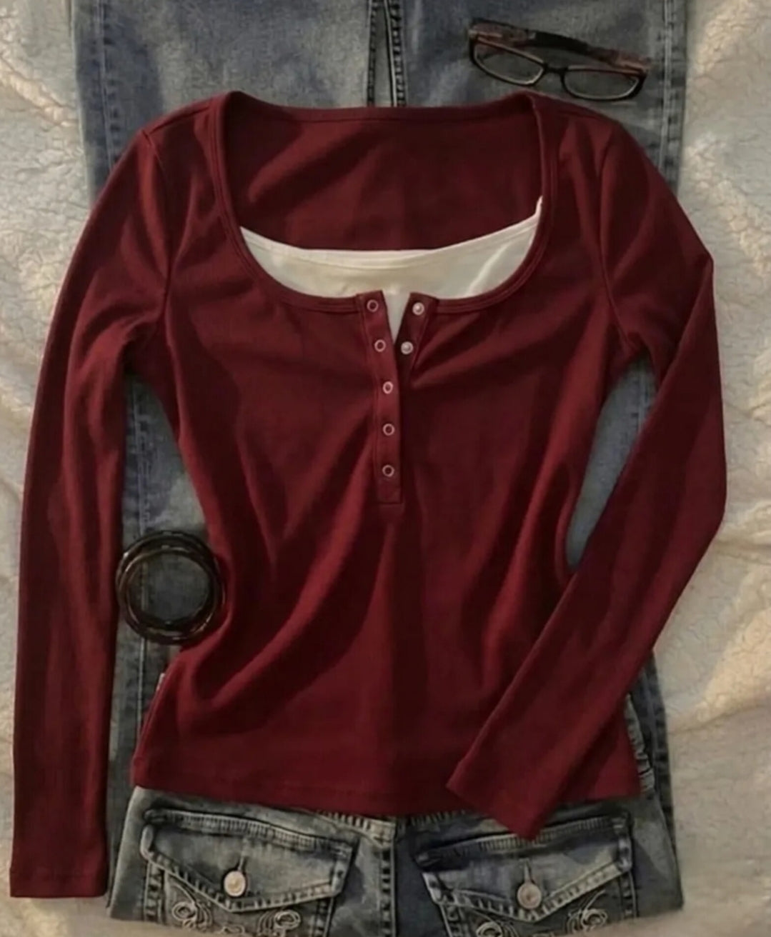 Lace Henley 4.0 Full Sleeve Top