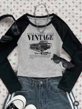 Round Neck Raglan Tee – Full Sleeve (Vintage)