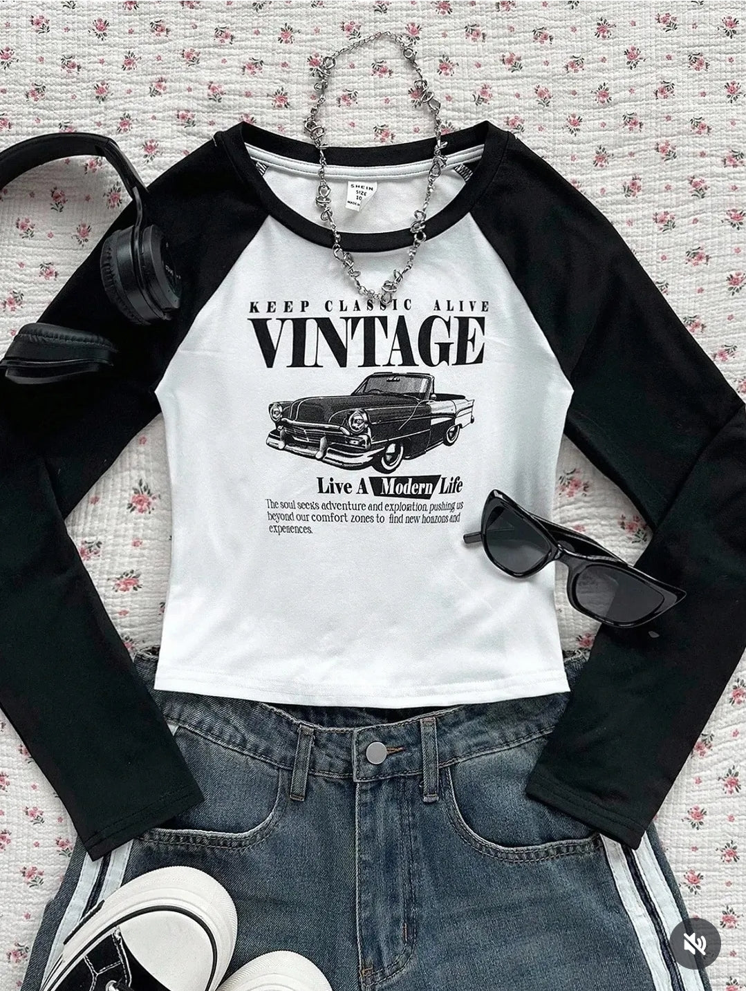 Round Neck Raglan Tee – Full Sleeve (Vintage)